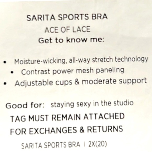 NWT FABLETICS BLACK/PURPLE MODERATE SUPPORT FULL COVERAGE SPORT BRA 2X 18/20 - Picture 10 of 14